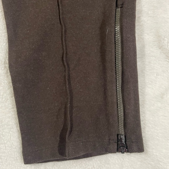 Athleta Pants Womens M Petite Brown Venice Heathered Pintuck Equestrian Athletic - Picture 7 of 12